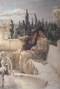 Alma-Tadema, Sir Lawrence Whispering Noon (mk23) Spain oil painting artist